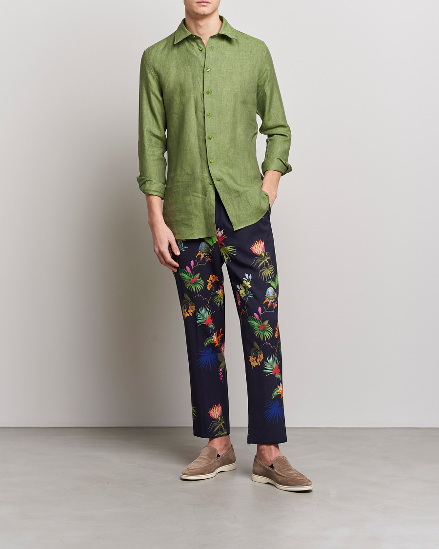 Mies | Housut | Etro | Printed Casual Trousers Navy
