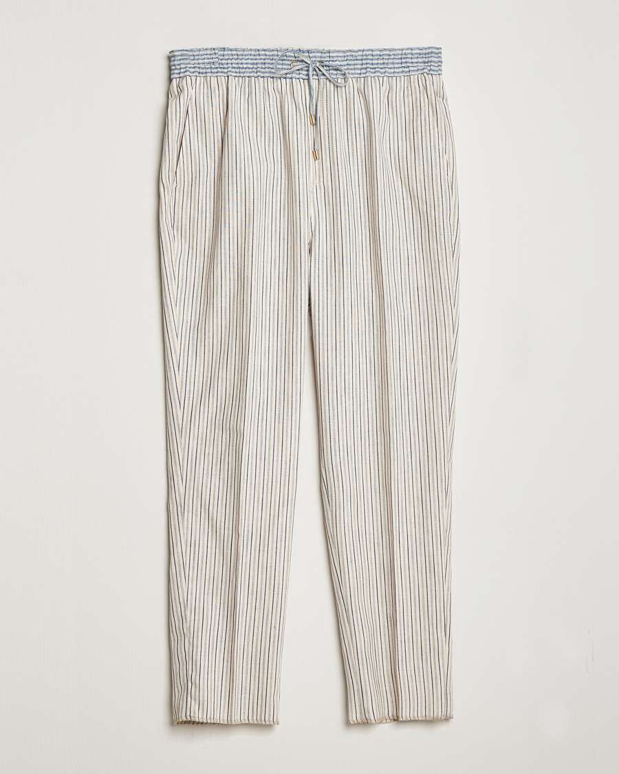 Mies | Housut | Etro | Hickory Stripe Casual Trousers Off White