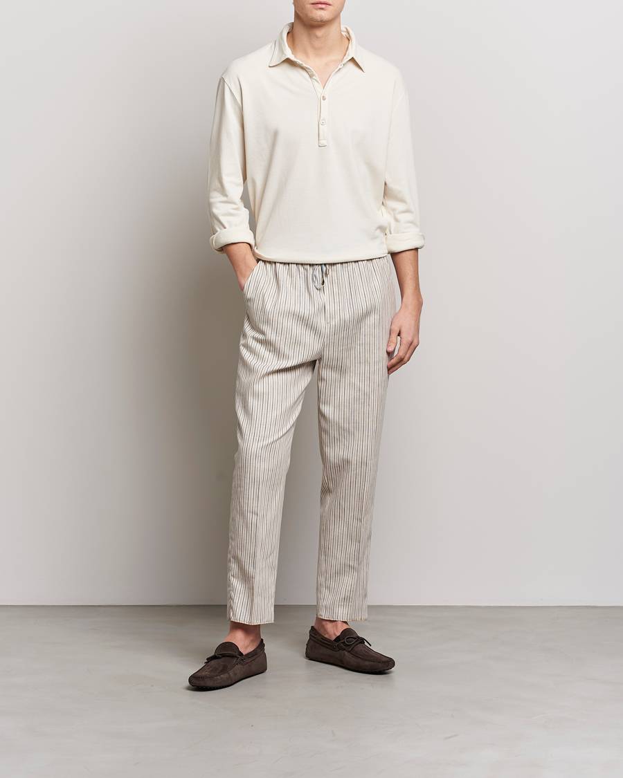 Mies | Housut | Etro | Hickory Stripe Casual Trousers Off White
