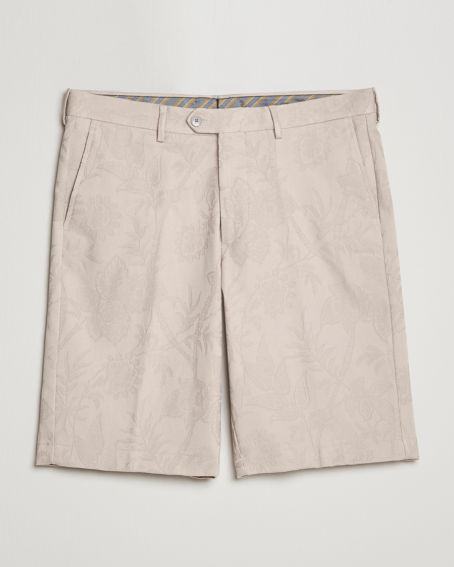 Mies | Shortsit | Etro | Jacquard Weave Shorts Beige