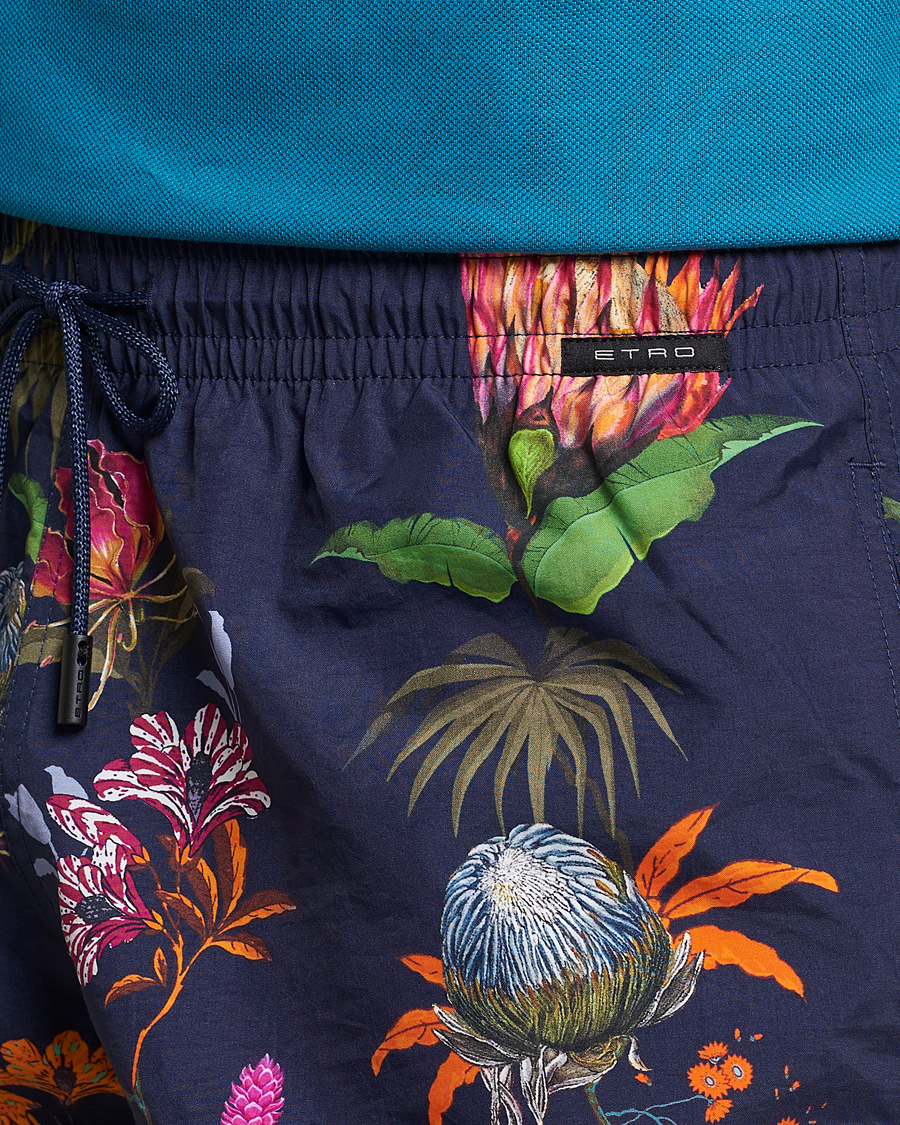 Mies | Uimahousut | Etro | Floreale Printed Swim Trunks Navy