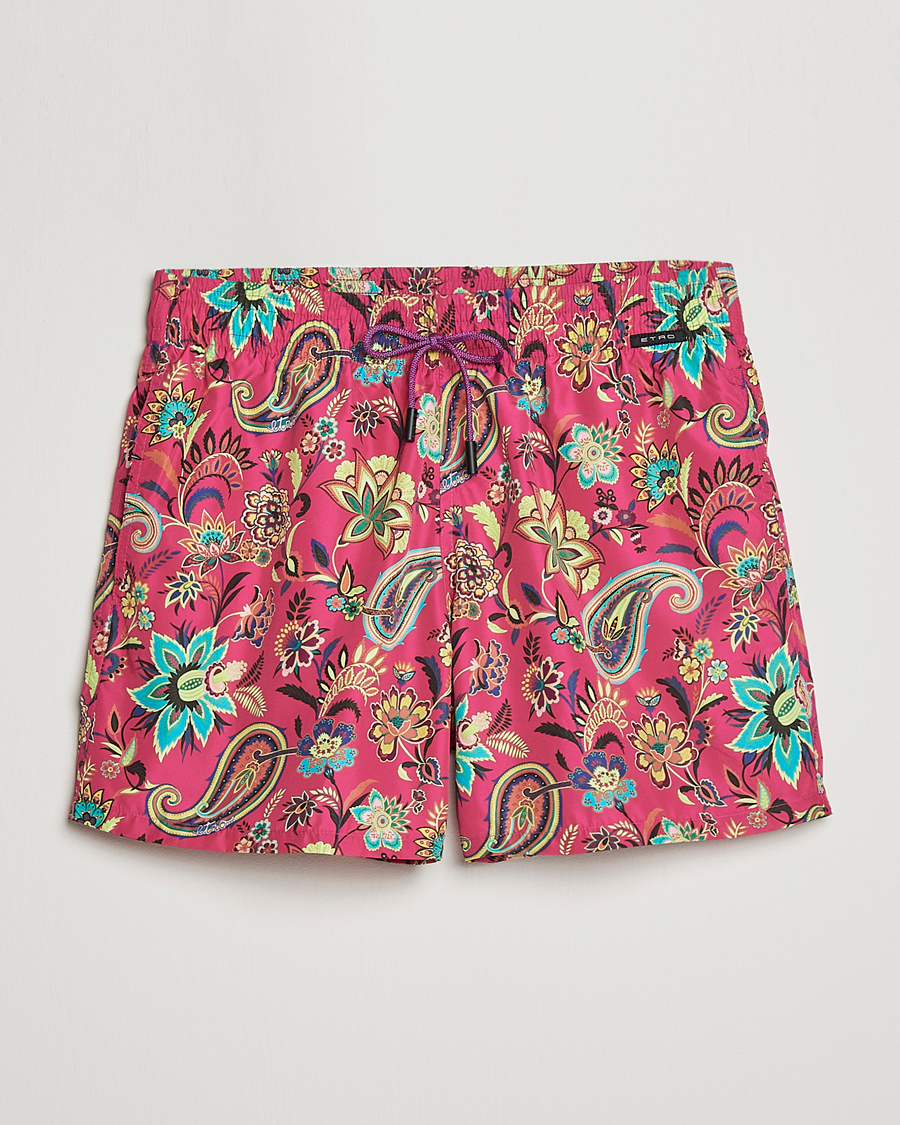 Mies | Uimahousut | Etro | Floreale Printed Swim Trunks Rosa