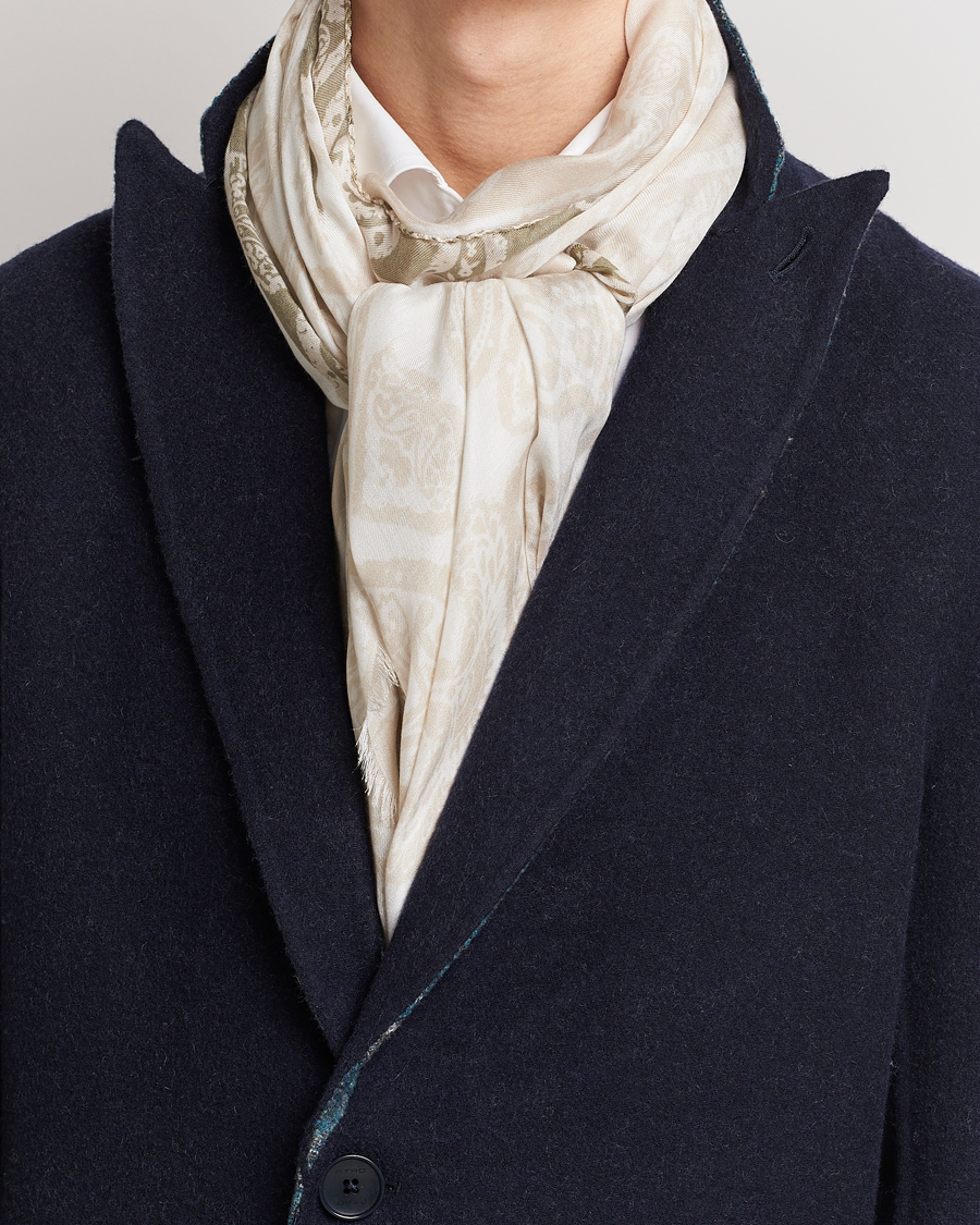 Mies | Etro Shaal Nur Cashmere Blend Scarf White | Etro | Shaal Nur Cashmere Blend Scarf White