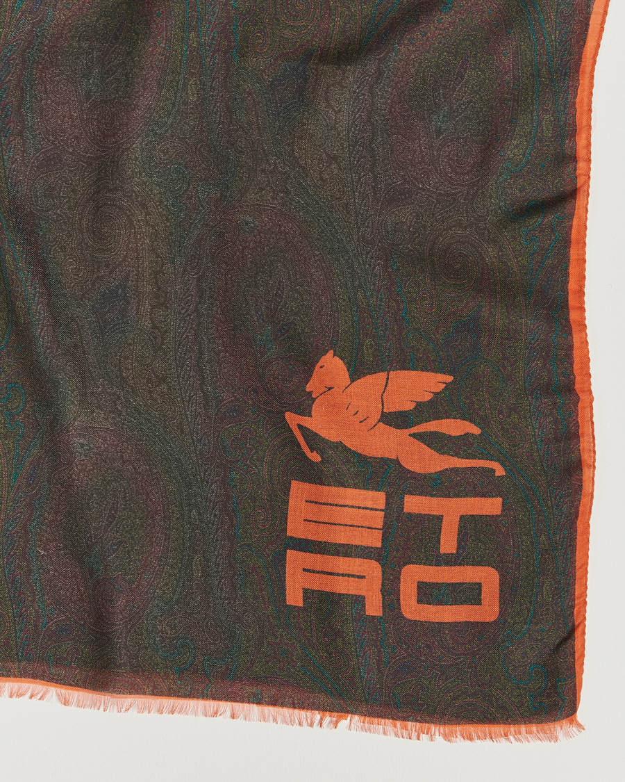 Mies | Etro Shaal Nur Cashmere Blend Paisley Scarf Dark Brown | Etro | Shaal Nur Cashmere Blend Paisley Scarf Dark Brown