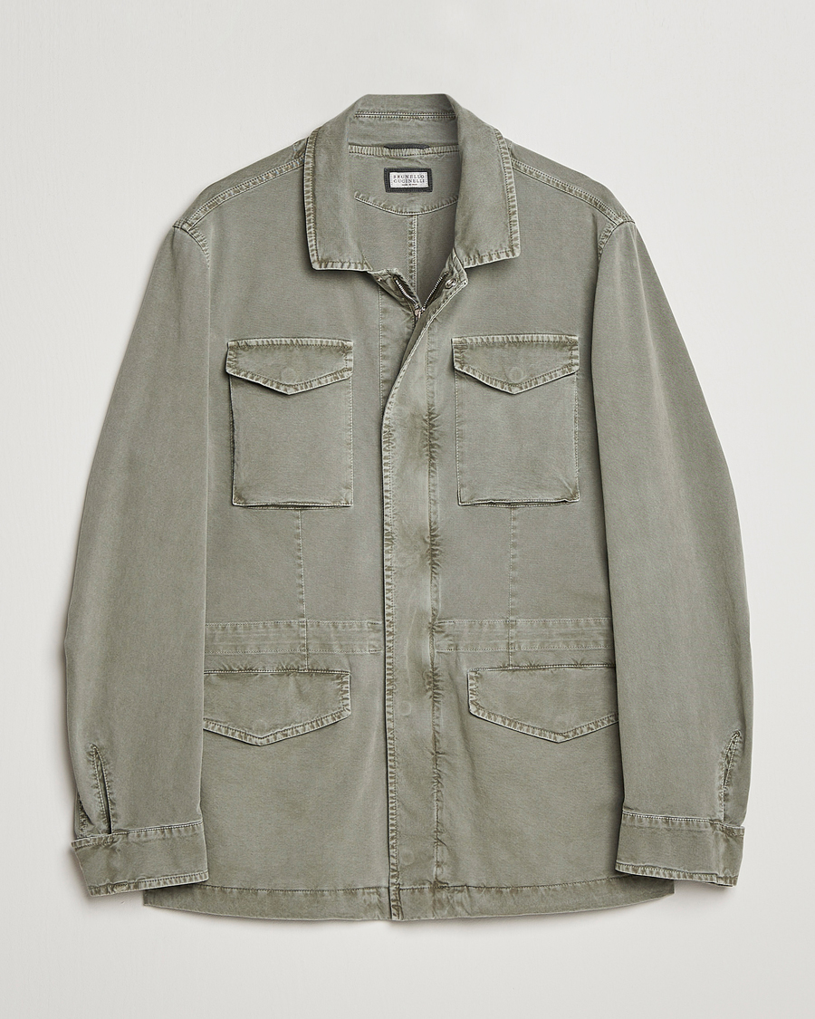 Mies | Takit | Brunello Cucinelli | Cotton Field Jacket Olive