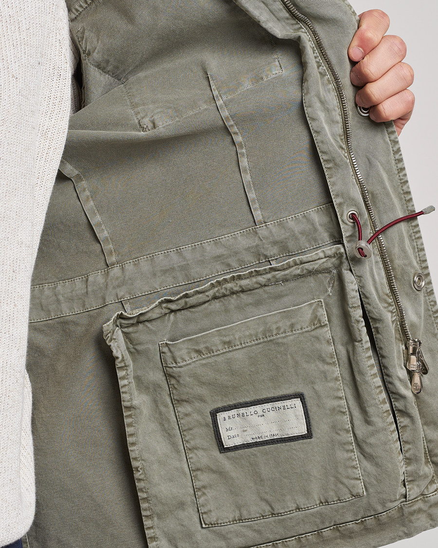 Mies | Takit | Brunello Cucinelli | Cotton Field Jacket Olive