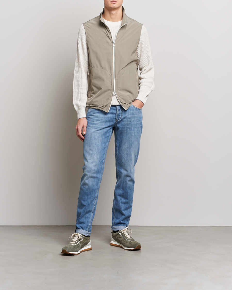 Mies | Ulkoliivit | Brunello Cucinelli | Lightweight Nylon Gilet Olive