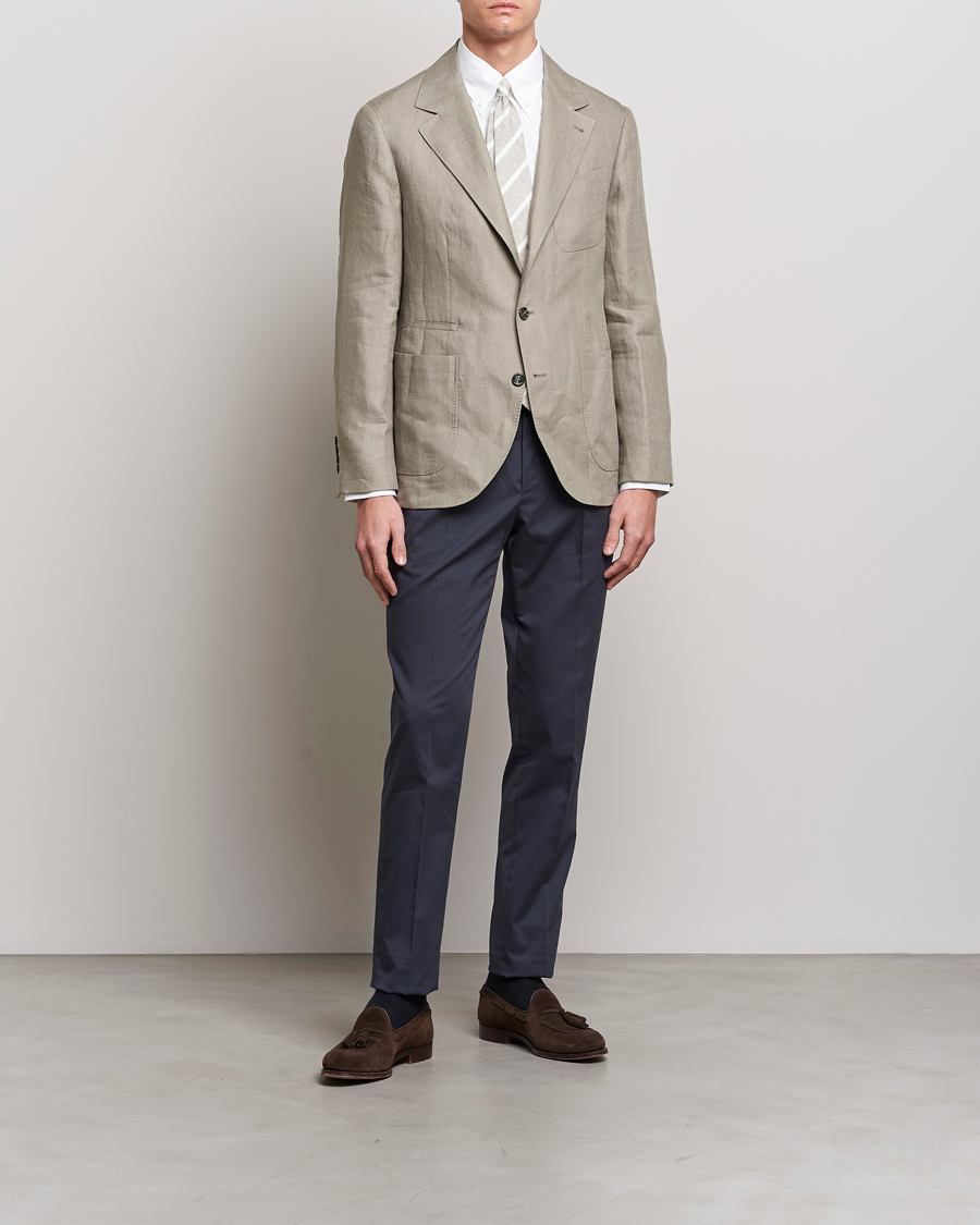 Mies | Pikkutakit | Brunello Cucinelli | Linen Blazer Olive
