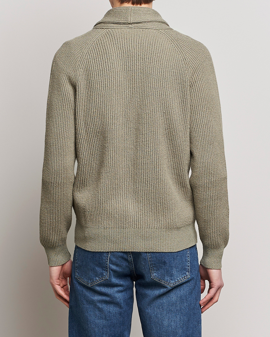 Mies | Puserot | Brunello Cucinelli | Heavy Rib Cardigan Olive