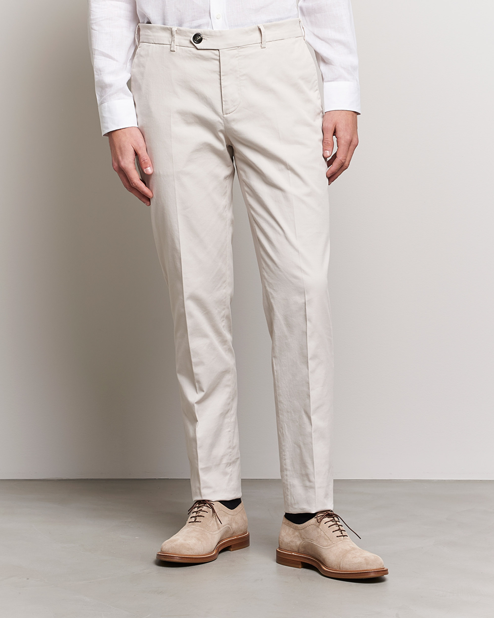 Mies |  | Brunello Cucinelli | Slim Fit Cotton Chinos Off White