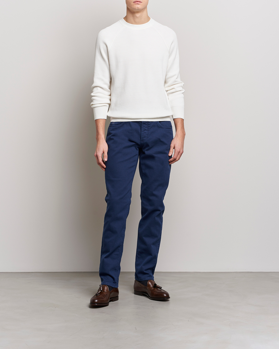 Mies | Housut | Brunello Cucinelli | Slim Fit 5-Pocket Pants Dark Blue