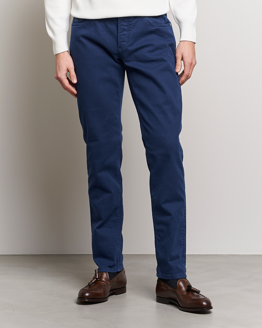 Mies | Viisitaskuhousut | Brunello Cucinelli | Slim Fit 5-Pocket Pants Dark Blue