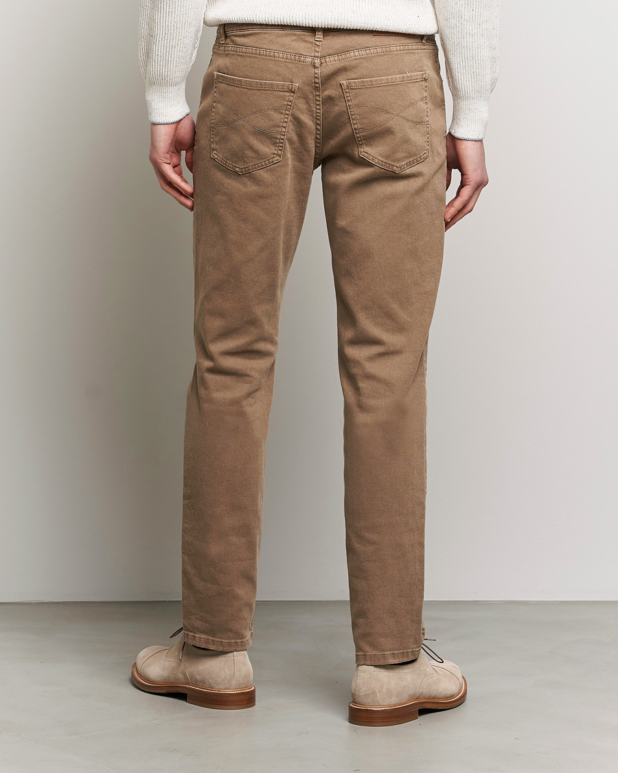 Mies | Housut | Brunello Cucinelli | Slim Fit 5-Pocket Pants Beige