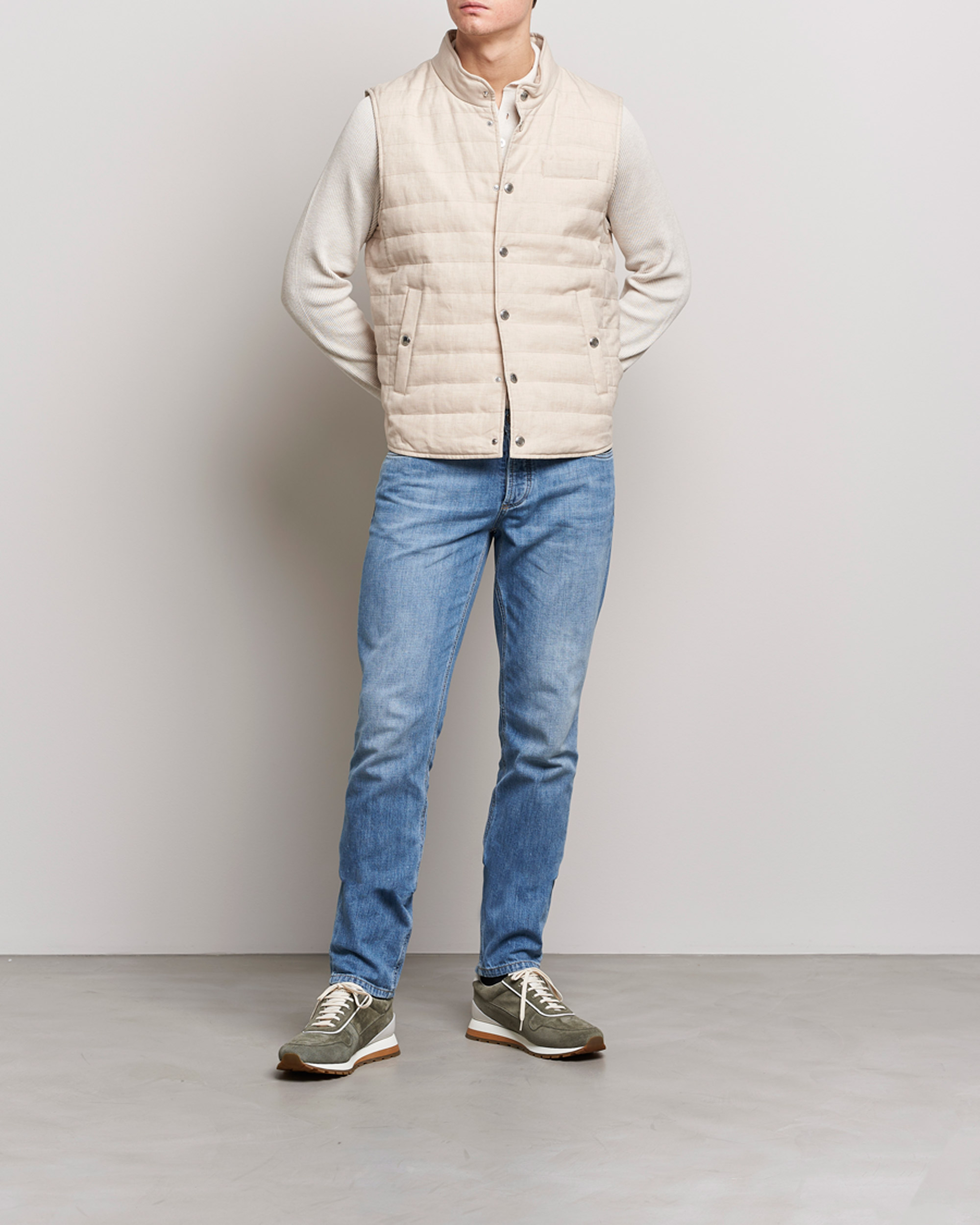 Mies | Farkut | Brunello Cucinelli | Slim Fit Jeans Medium Wash