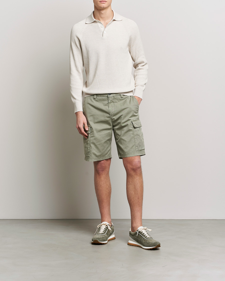 Mies | Shortsit | Brunello Cucinelli | Cargo Shorts Sage Green