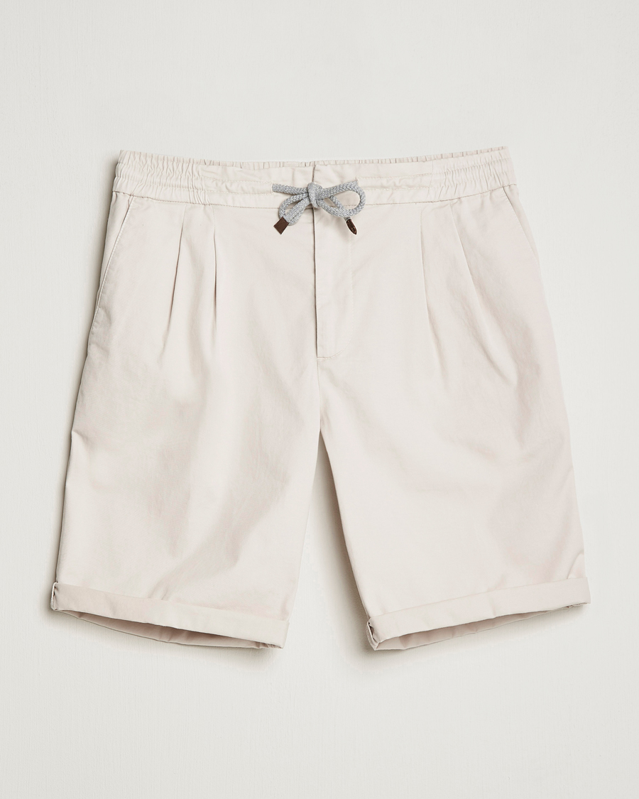 Mies | Shortsit | Brunello Cucinelli | Drawstring Shorts Light Beige