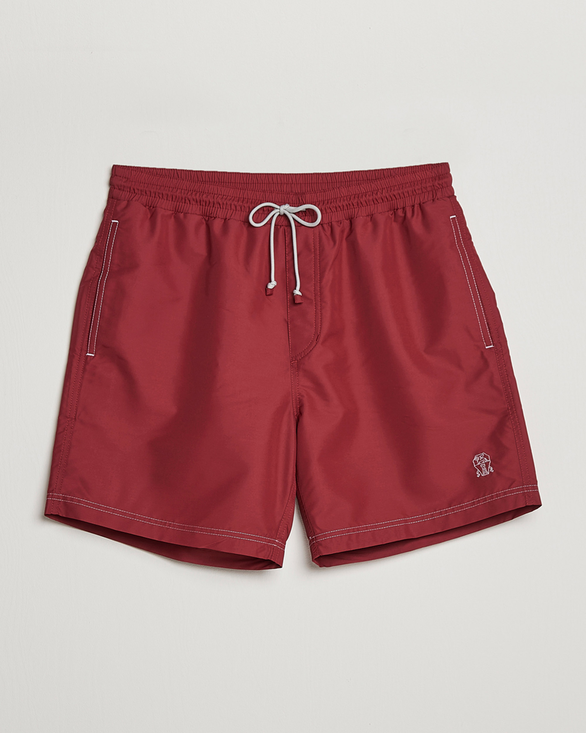 Mies | Uimahousut | Brunello Cucinelli | Nylon Swim Trunks Burgundy