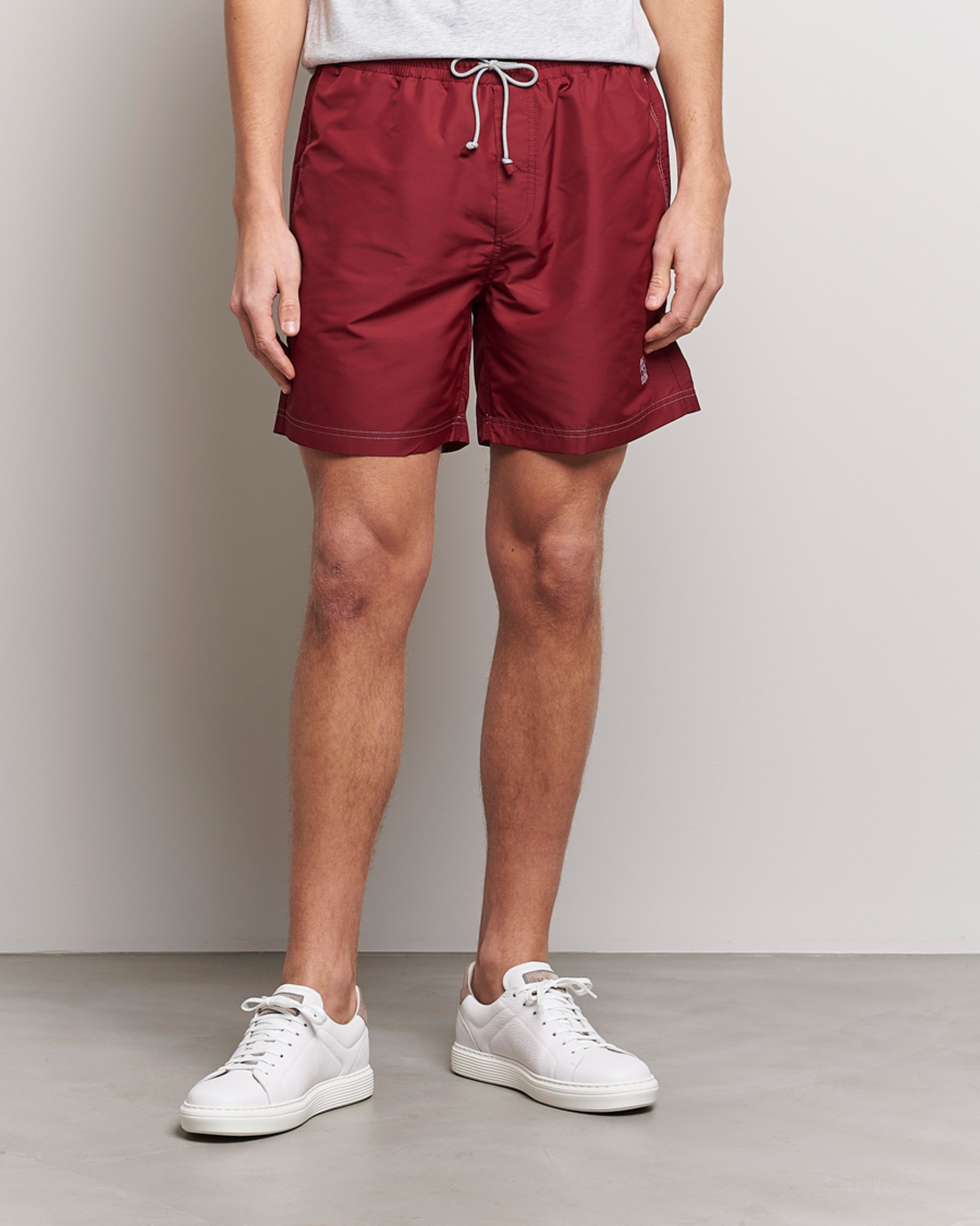 Mies | Uimahousut | Brunello Cucinelli | Nylon Swim Trunks Burgundy