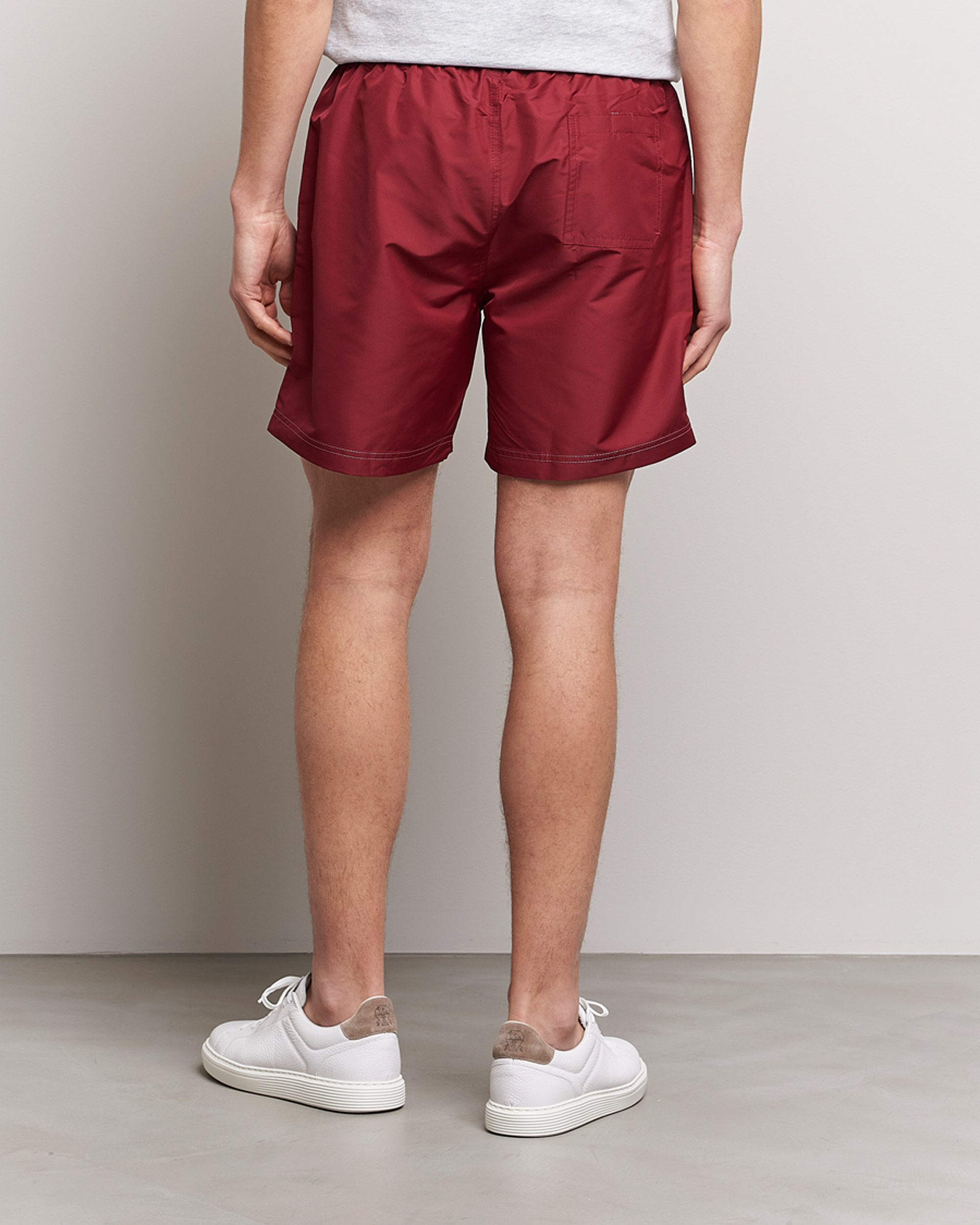 Mies | Uimahousut | Brunello Cucinelli | Nylon Swim Trunks Burgundy
