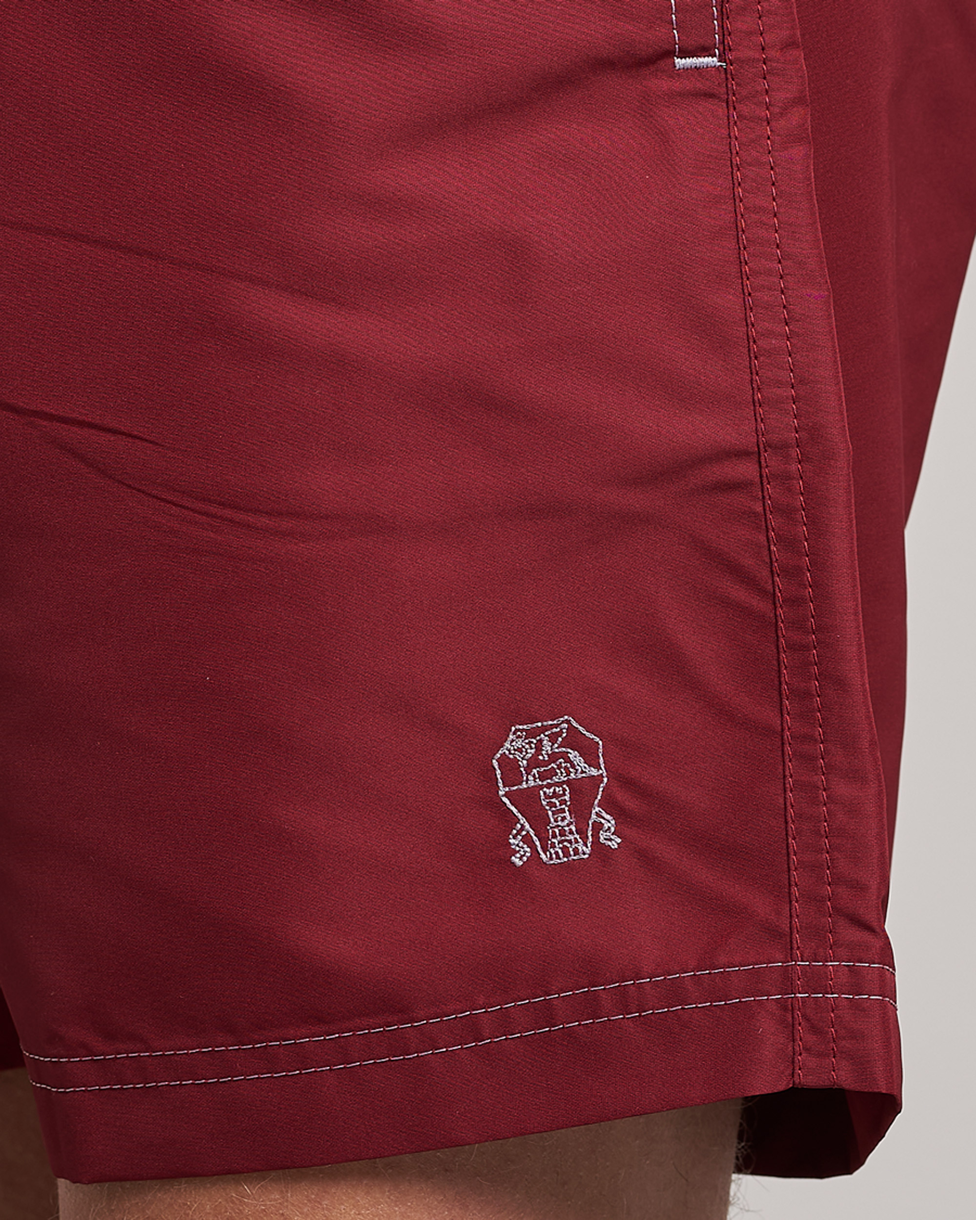 Mies | Uimahousut | Brunello Cucinelli | Nylon Swim Trunks Burgundy