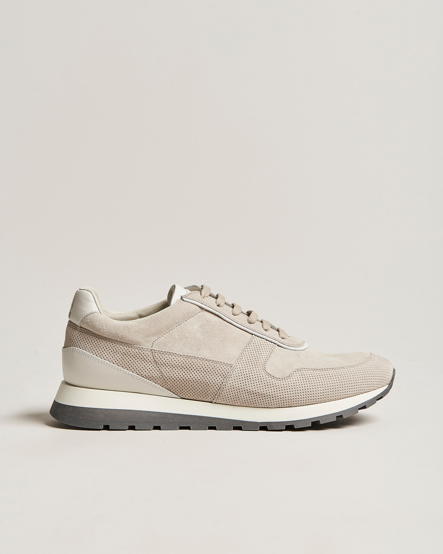 Mies | Brunello Cucinelli Perforated Running Sneakers Sand | Brunello Cucinelli | Perforated Running Sneakers Sand
