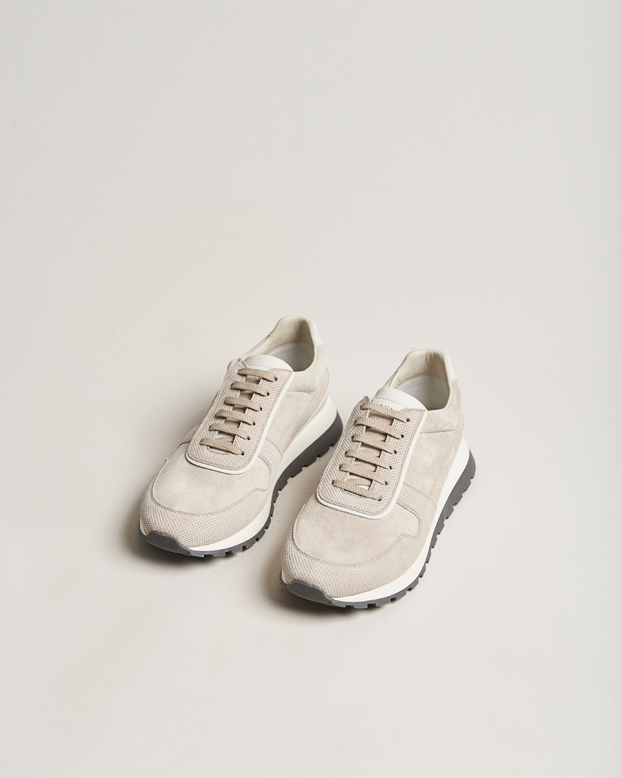 Mies | Brunello Cucinelli Perforated Running Sneakers Sand | Brunello Cucinelli | Perforated Running Sneakers Sand
