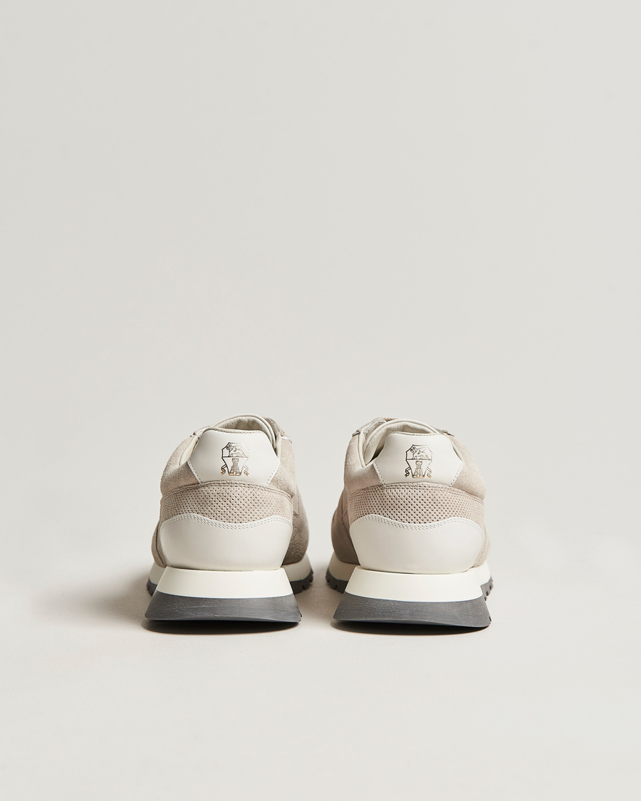 Mies | Brunello Cucinelli Perforated Running Sneakers Sand | Brunello Cucinelli | Perforated Running Sneakers Sand