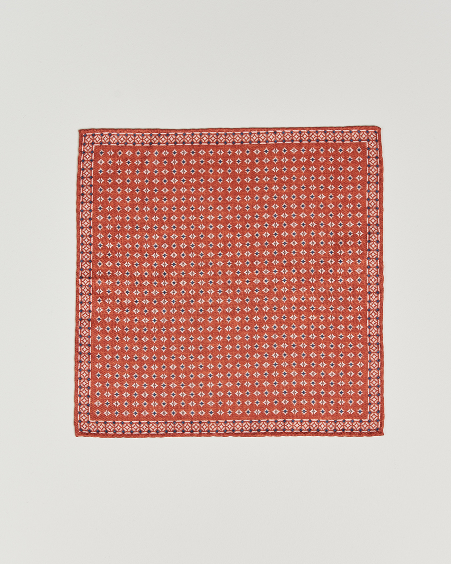 Mies | Brunello Cucinelli Silk Pocket Square Orange | Brunello Cucinelli | Silk Pocket Square Orange