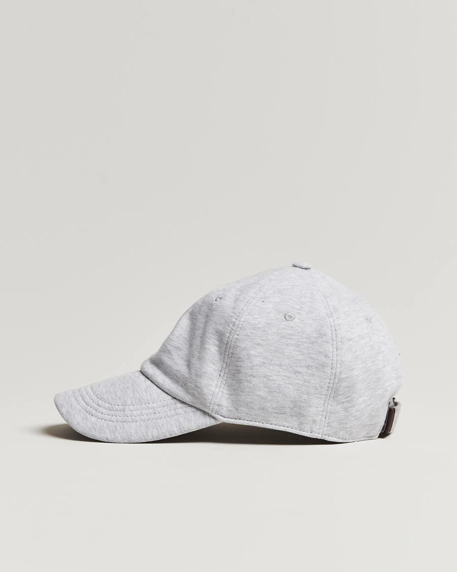 Mies | Brunello Cucinelli Peach Baseball Cap Light Grey | Brunello Cucinelli | Peach Baseball Cap Light Grey