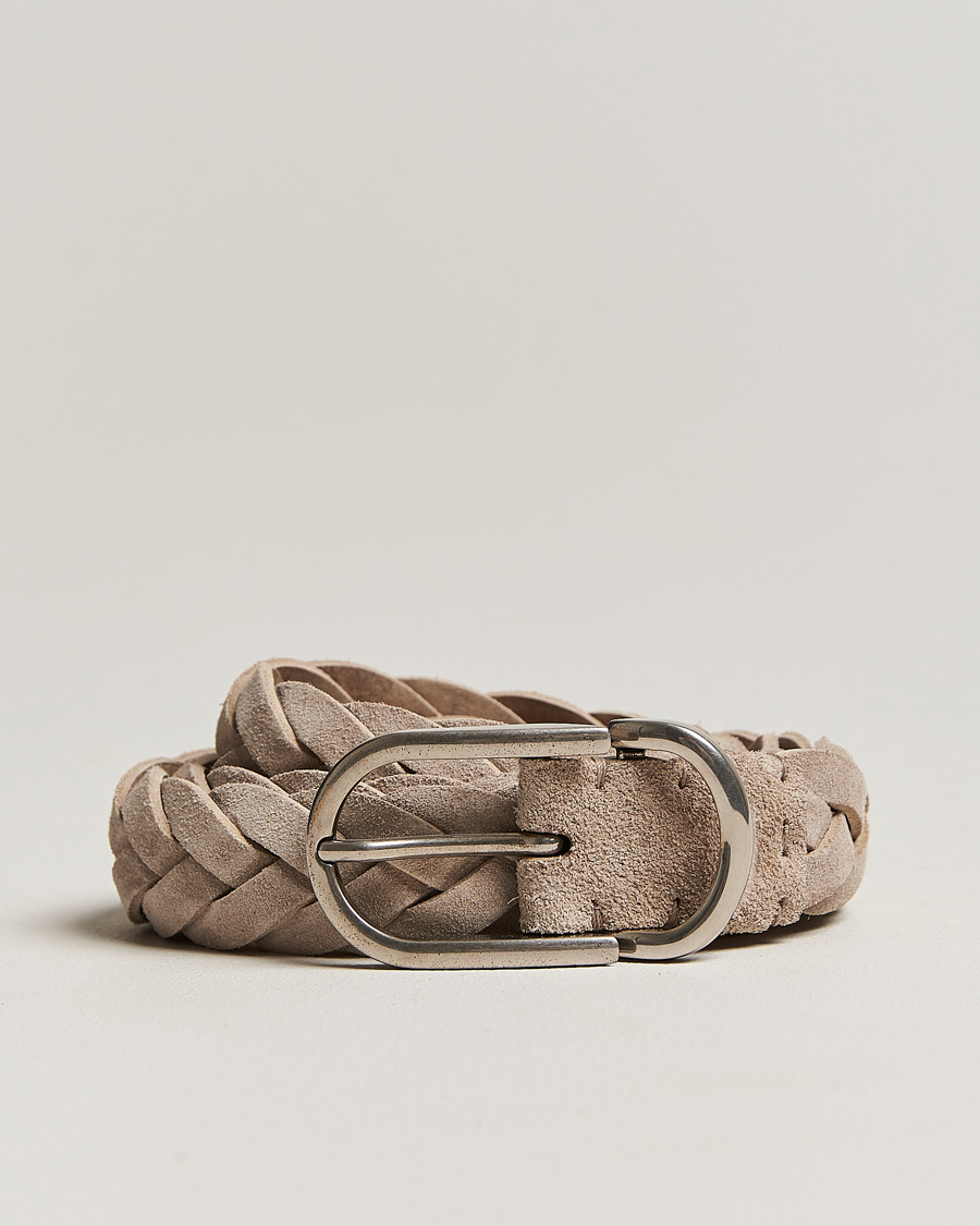 Mies | Brunello Cucinelli Braided Suede Belt Desert Suede | Brunello Cucinelli | Braided Suede Belt Desert Suede