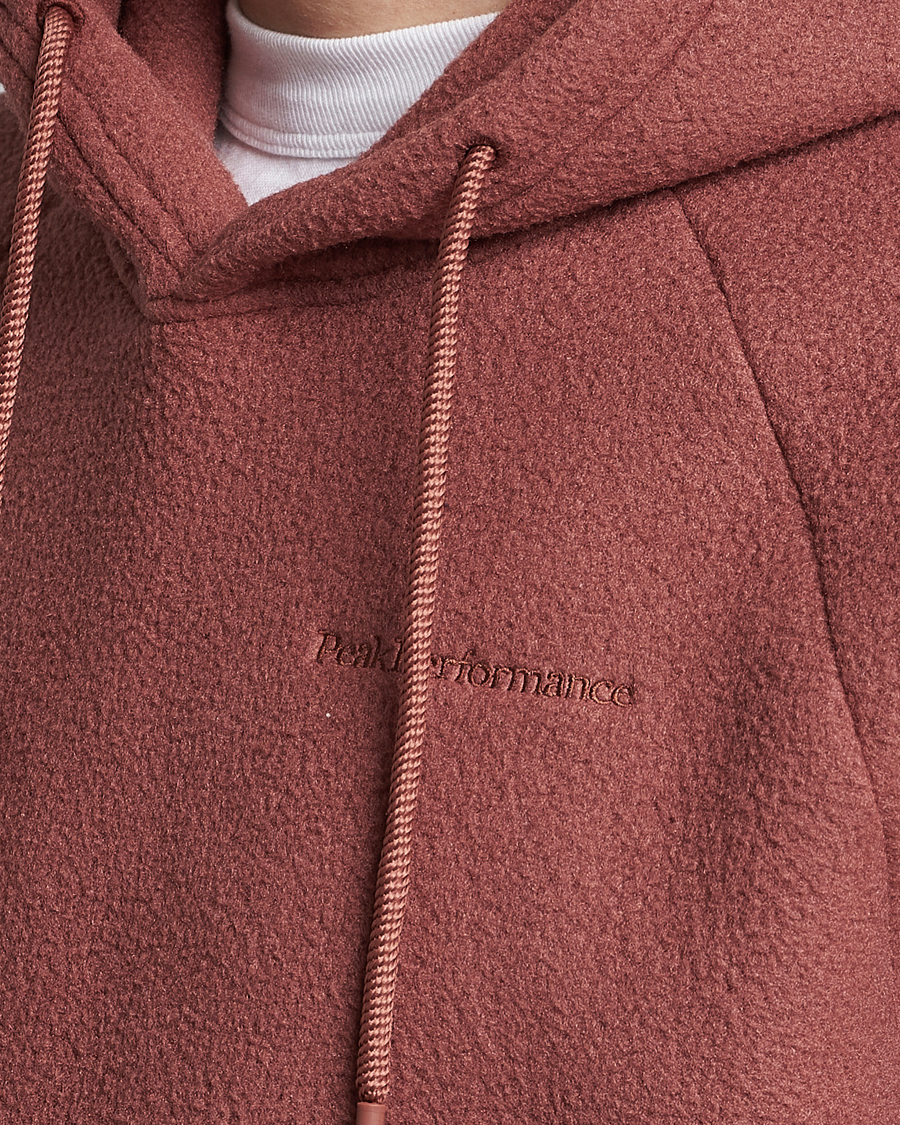 Mies | Puserot | Peak Performance | Fleece Hood Classic Clay
