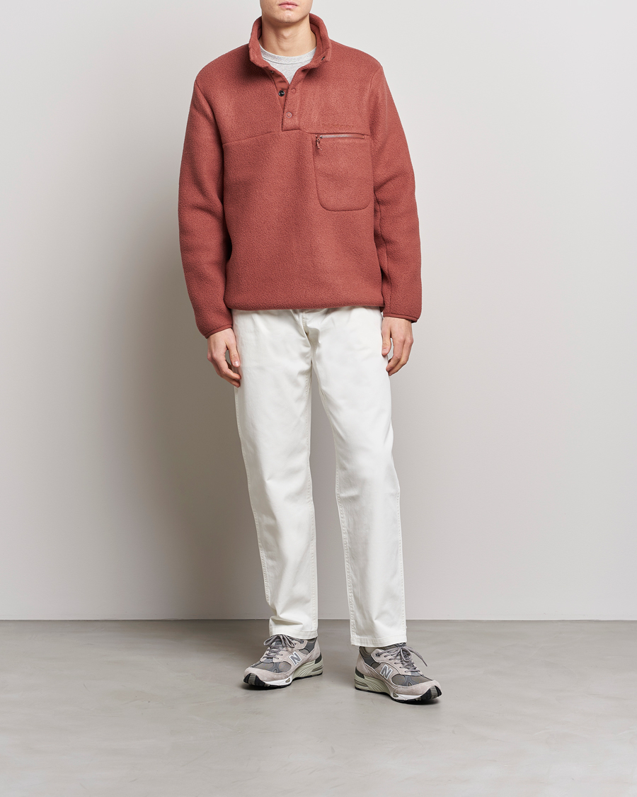Mies | Puserot | Peak Performance | Fleece Snap Sweater Classic Clay