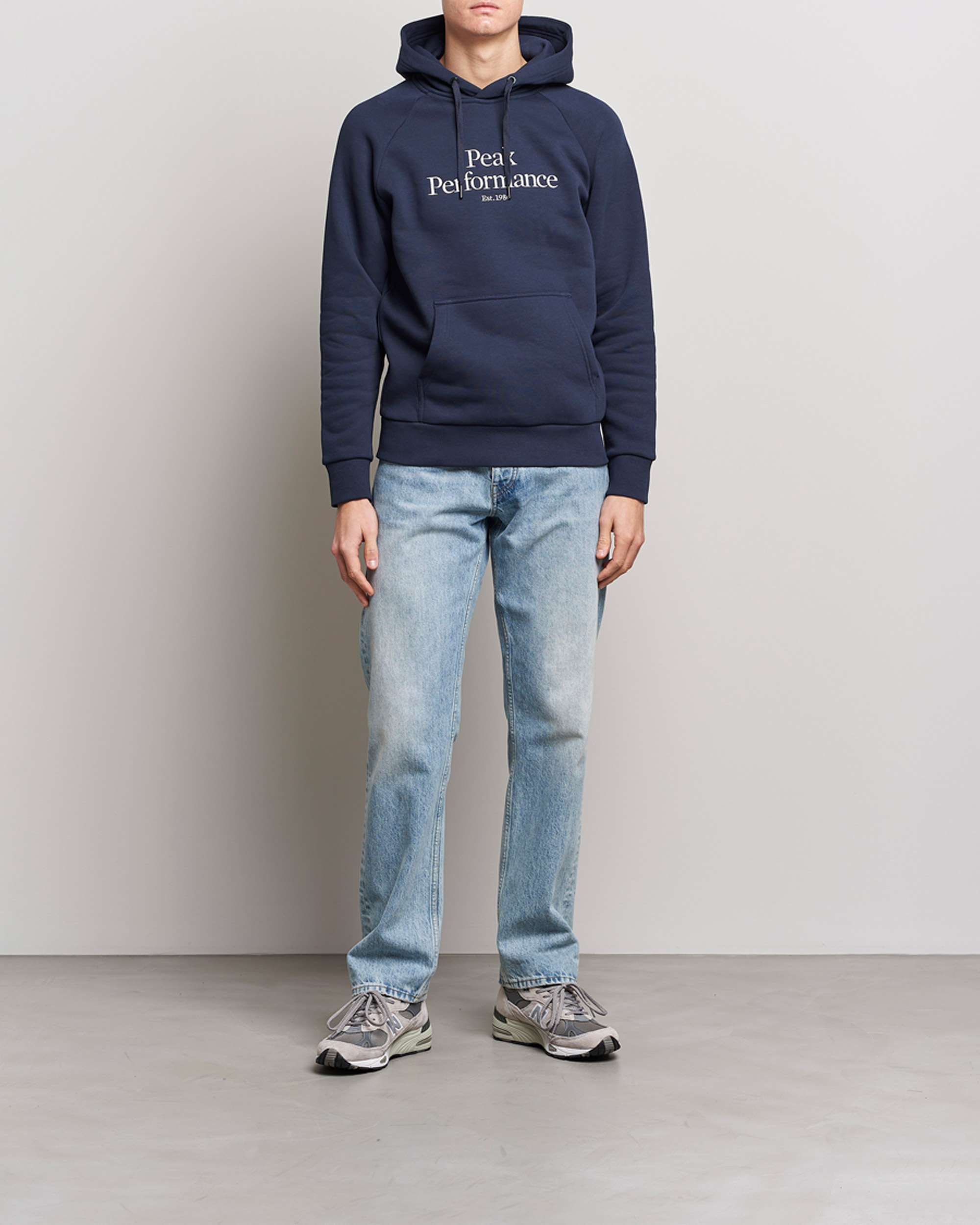 Mies | Puserot | Peak Performance | Original Logo Hoodie Blue Shadow