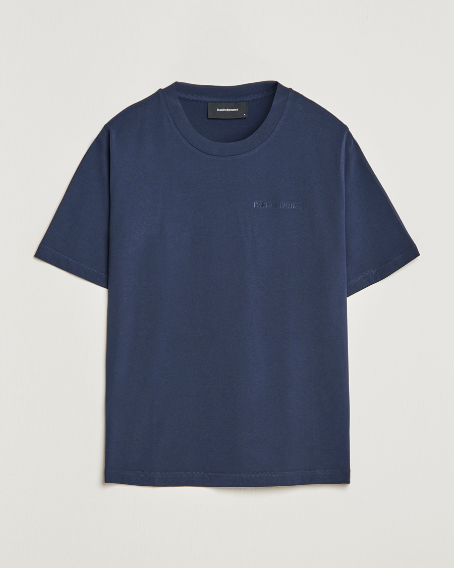 Mies |  | Peak Performance | Original Logo Crew Neck T-Shirt Blue Shadow