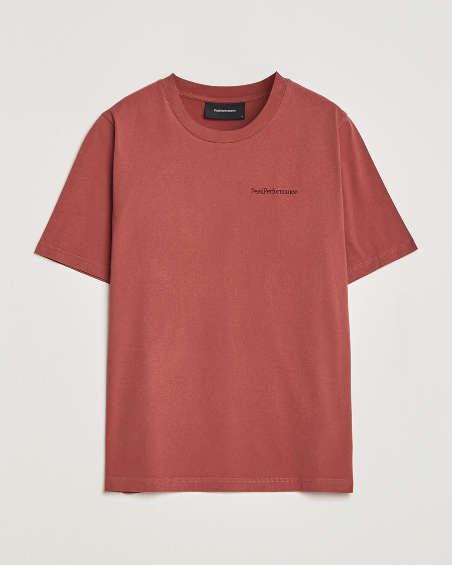 Mies | T-paidat | Peak Performance | Original Small Logo Tee Classic Clay