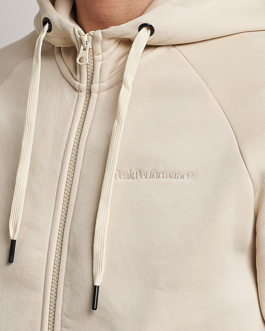 Mies | Puserot | Peak Performance | Original Small Logo Full Zip Sand Fog