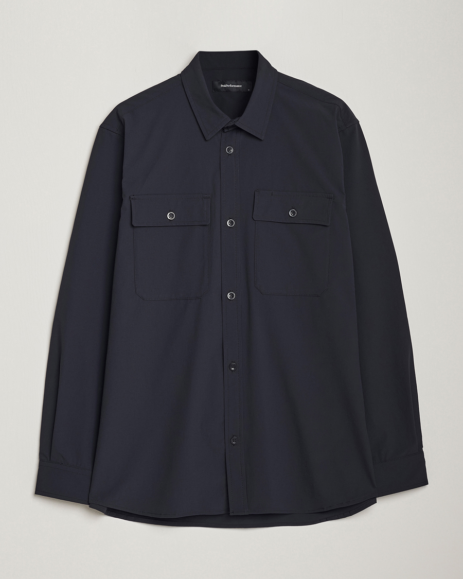 Mies | Kauluspaidat | Peak Performance | M Strech Tech Shirt Black