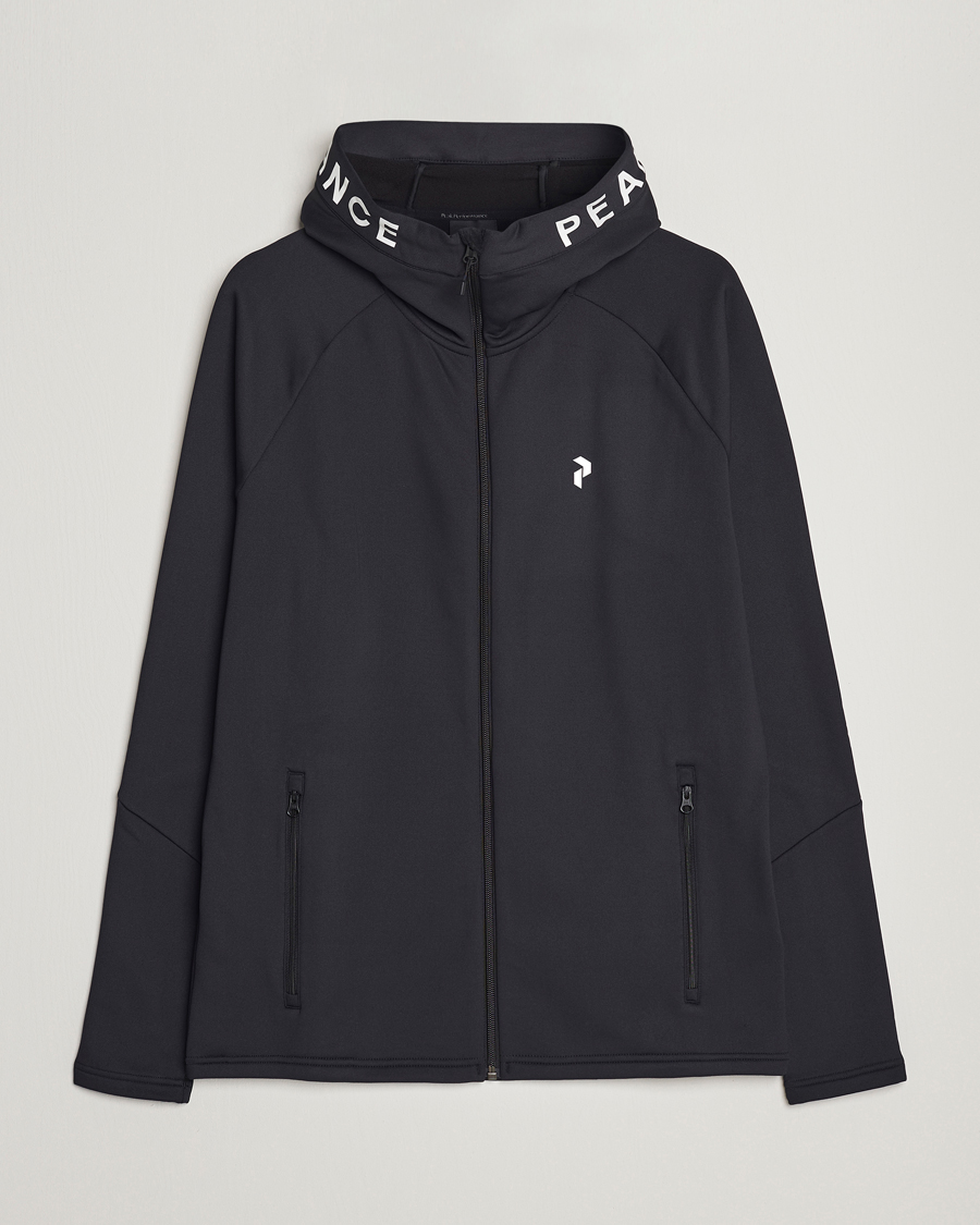Mies | Puserot | Peak Performance | Rider Zip Hood Fleece Black