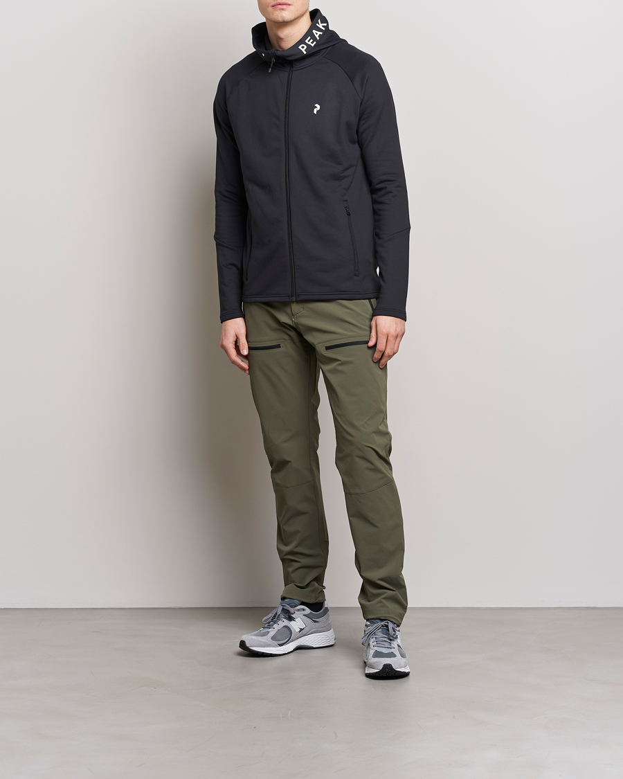 Mies | Puserot | Peak Performance | Rider Zip Hood Fleece Black