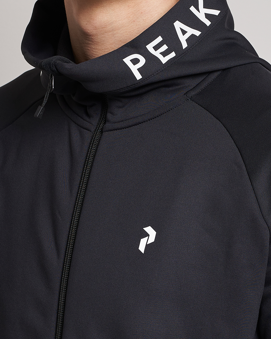 Mies | Puserot | Peak Performance | Rider Zip Hood Fleece Black