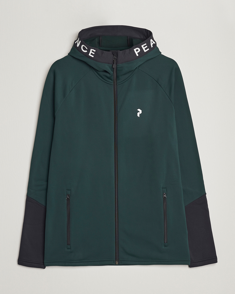 Mies | Puserot | Peak Performance | Rider Zip Hood Fleece Scarab Green/Black