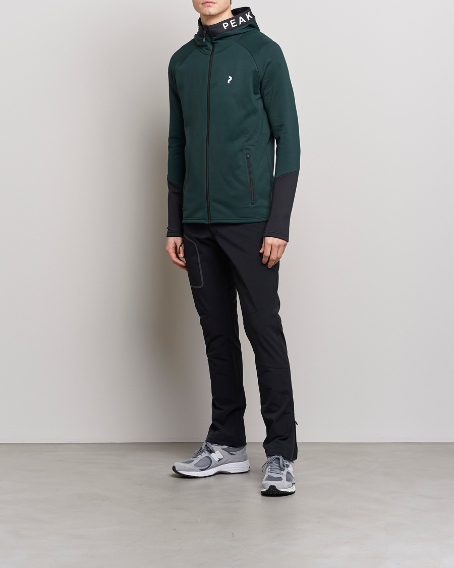 Mies | Puserot | Peak Performance | Rider Zip Hood Fleece Scarab Green/Black