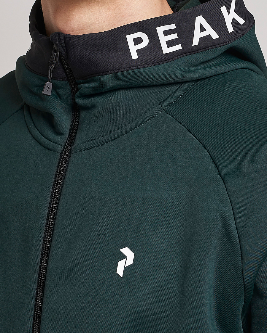 Mies | Puserot | Peak Performance | Rider Zip Hood Fleece Scarab Green/Black