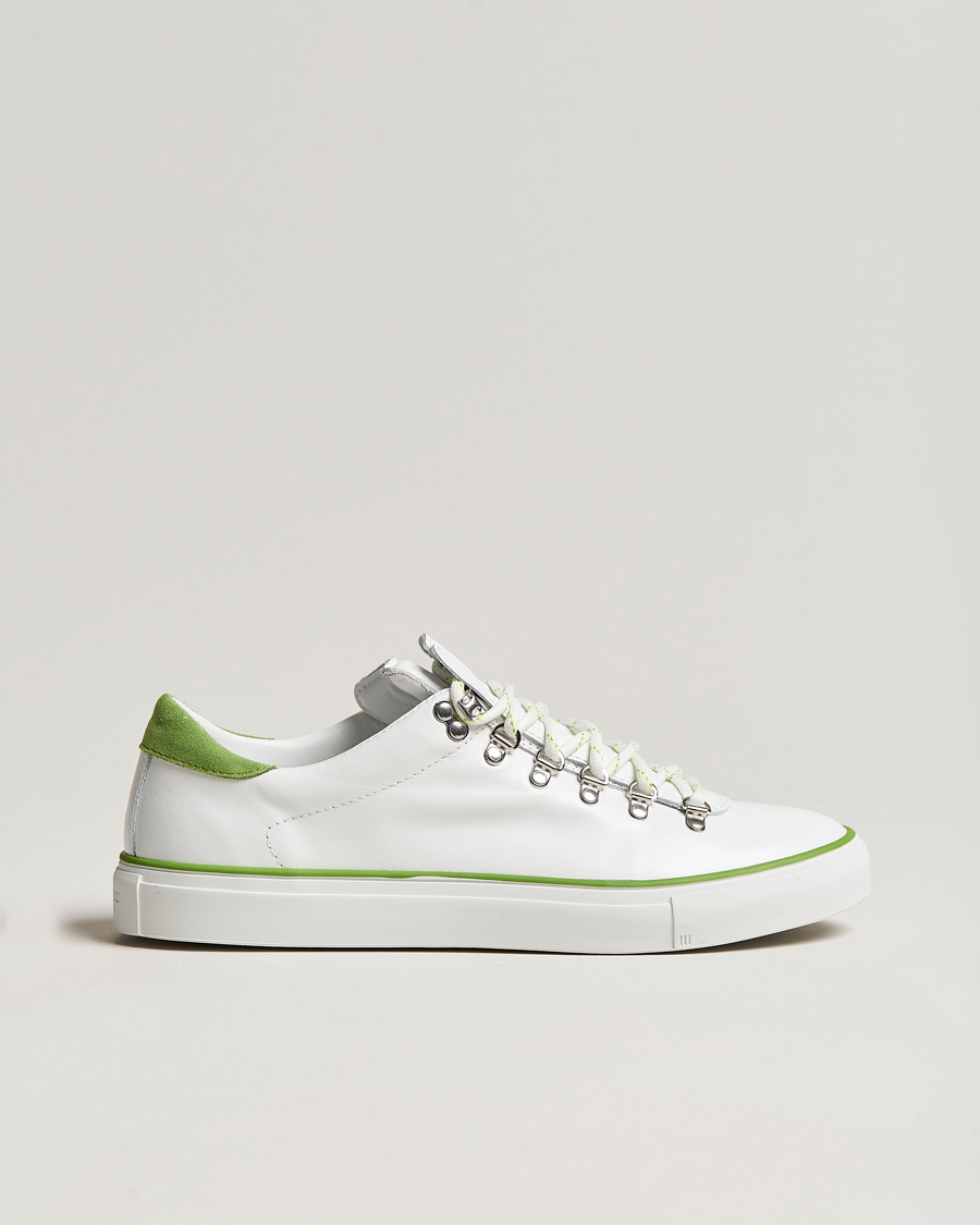 Mies | Diemme Marostica Low Sneaker White Nappa Lime | Diemme | Marostica Low Sneaker White Nappa Lime