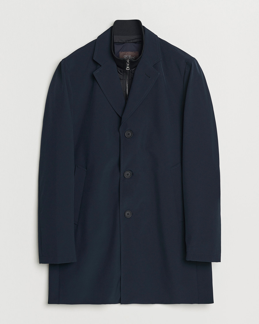 Mies | Takit | Oscar Jacobson | Dalton Nylon Liner Coat Navy