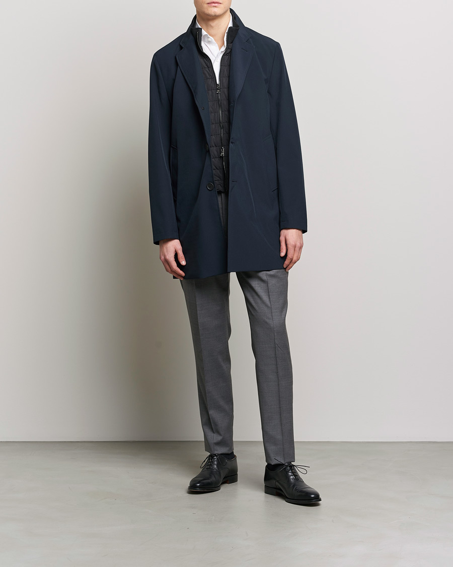 Mies | Takit | Oscar Jacobson | Dalton Nylon Liner Coat Navy