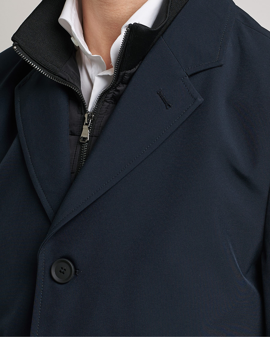 Mies | Takit | Oscar Jacobson | Dalton Nylon Liner Coat Navy