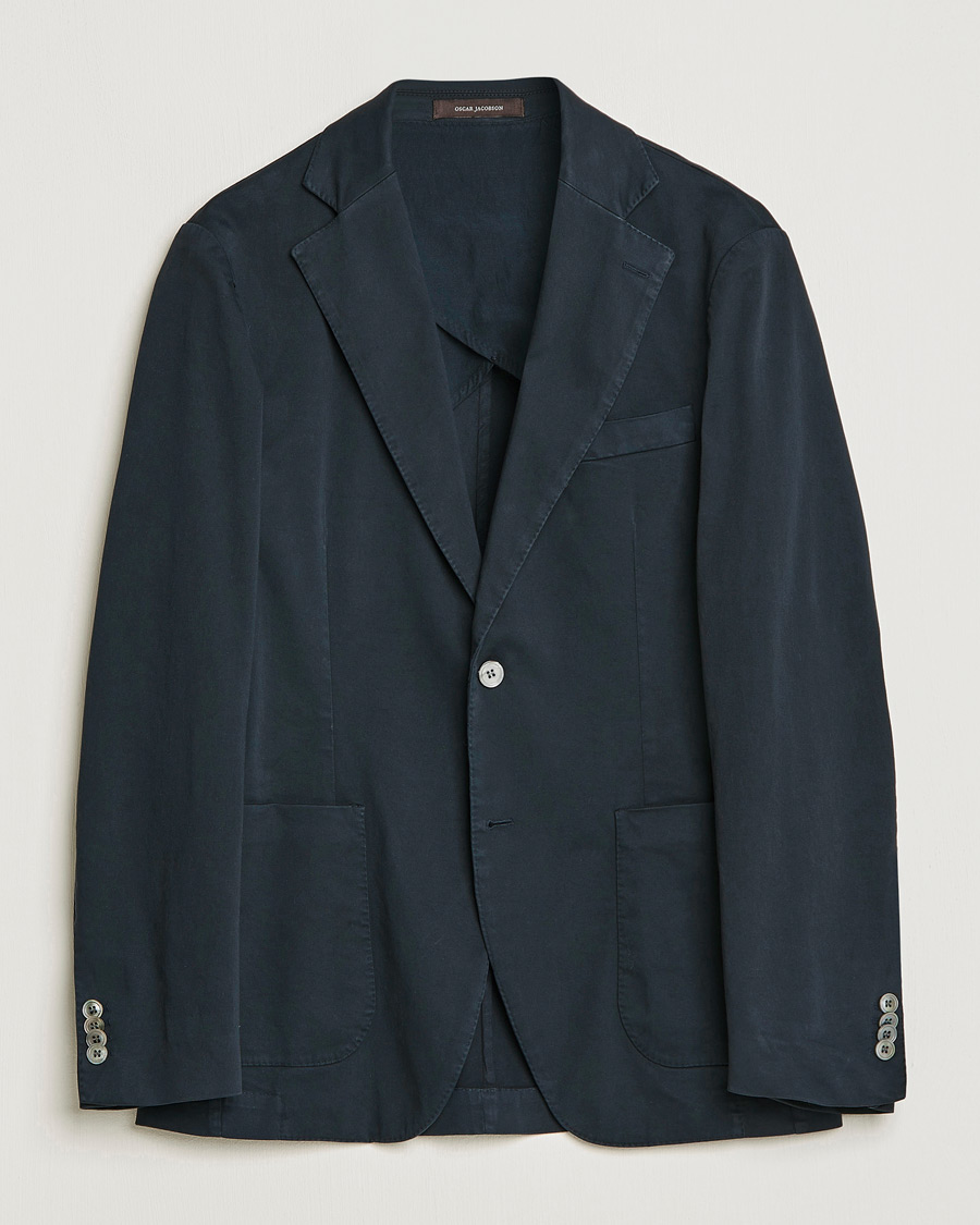 Mies | Pikkutakit | Oscar Jacobson | Egel Cotton Blazer Navy