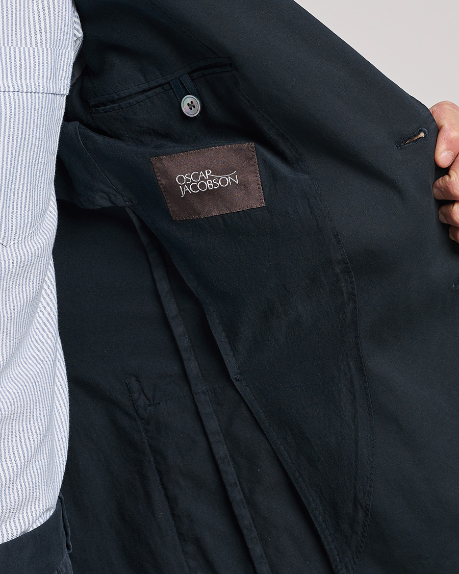 Mies | Pikkutakit | Oscar Jacobson | Egel Cotton Blazer Navy