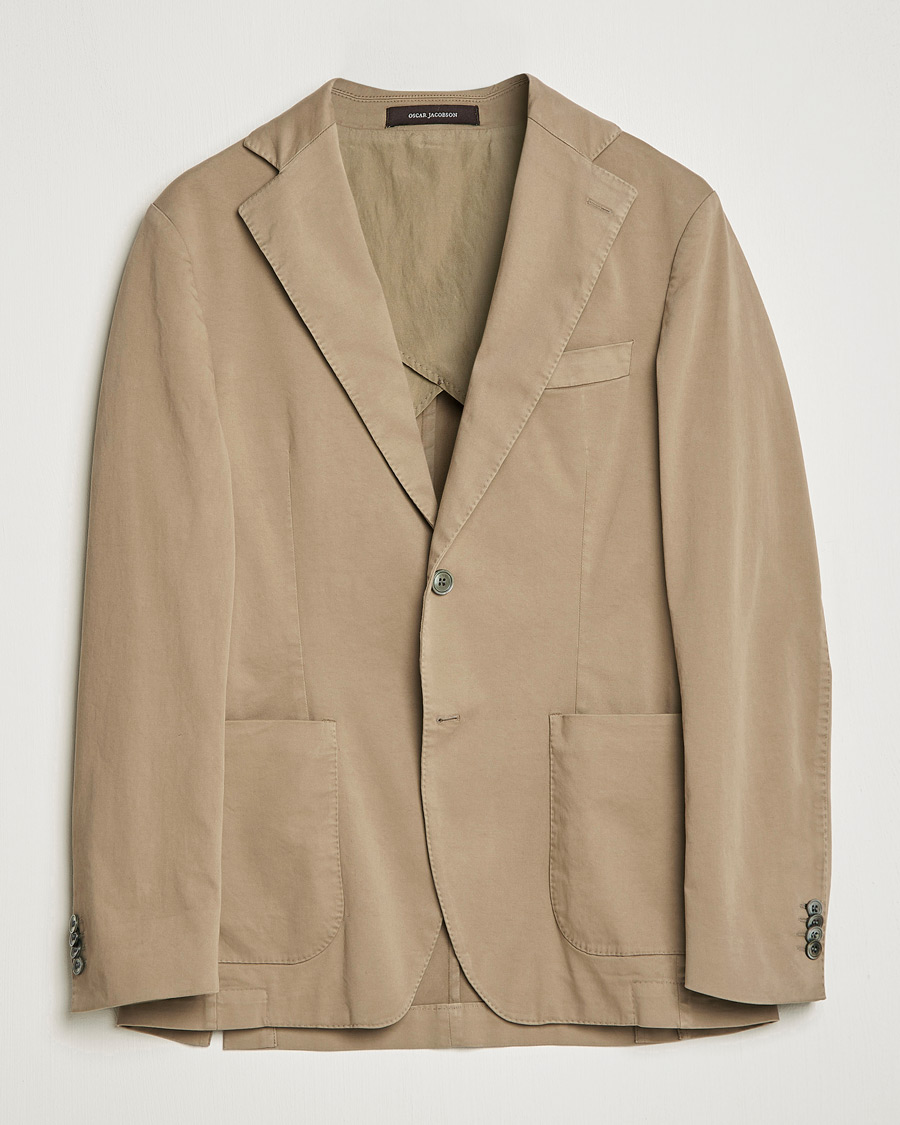 Mies | Pikkutakit | Oscar Jacobson | Egel Cotton Blazer Beige